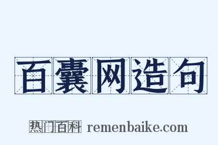 百囊网造句是什么意思的图片